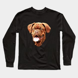 Dogue de bordeaux French Mastiff Dog Art Long Sleeve T-Shirt